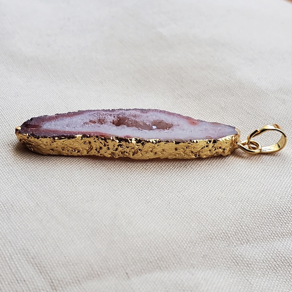 Geode Slice Pendant - Picture 6 of 8